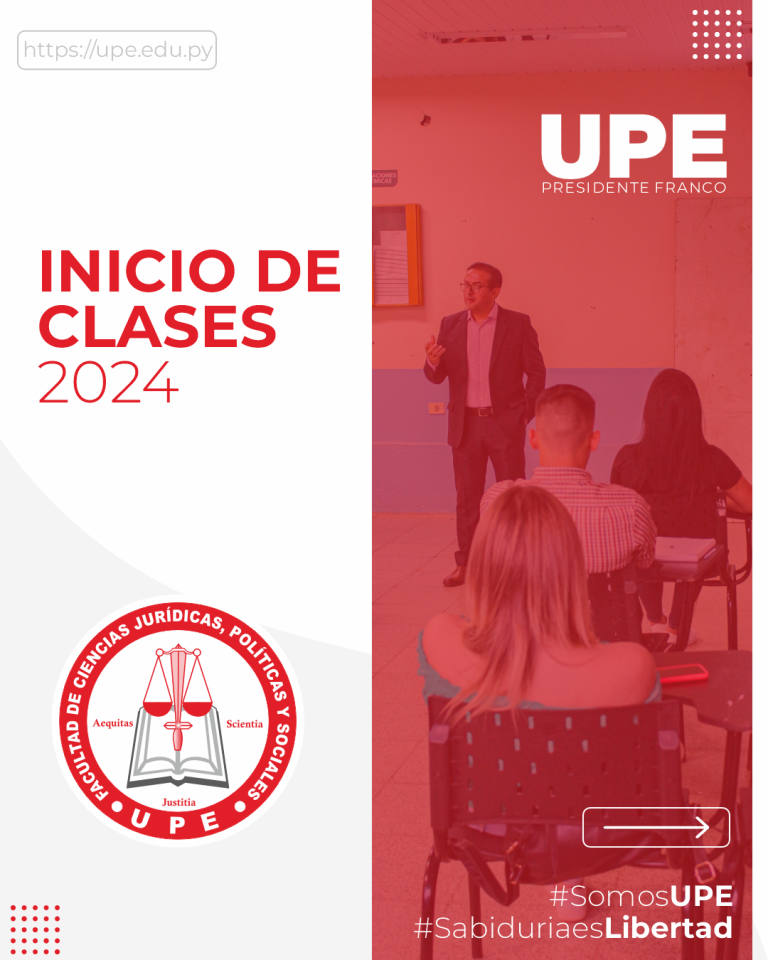 Inicio de clases Año Lectivo 2024: Carrera de Derecho